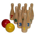 Ensemble de bowling en bois de forme traditionnelle en bois à vendre